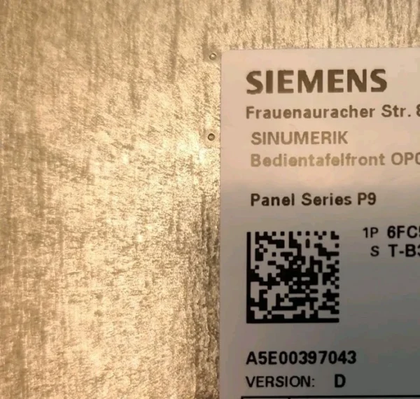 SIEMENS SINUMERIK OP015A 6FC5203-0AF05-0AB0 6FC52030AF050AB0
